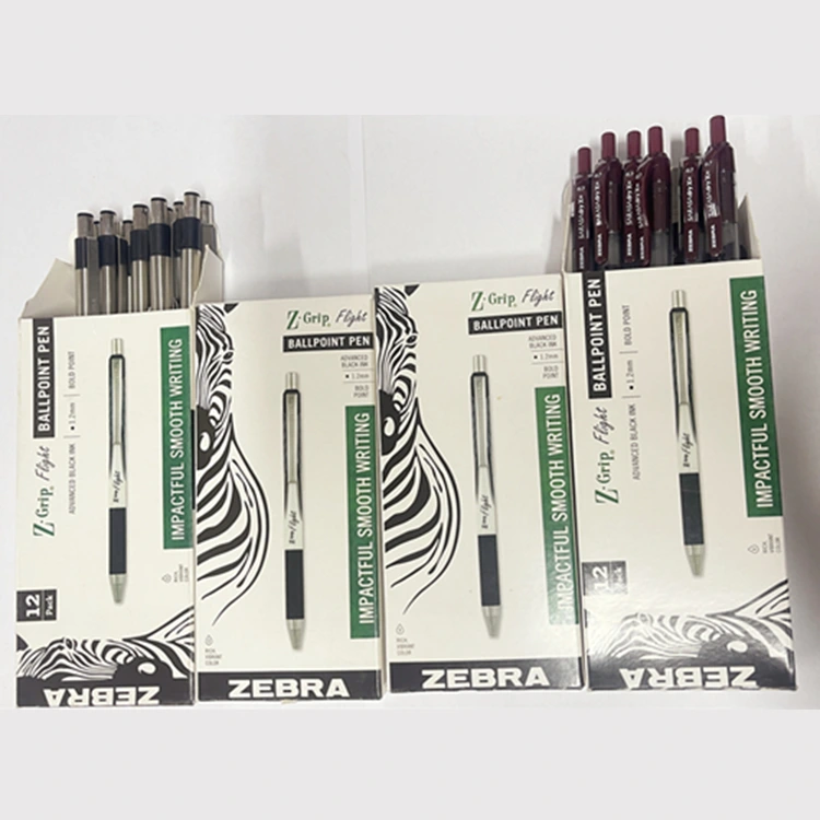 ZEBRA pen company---Many different kinds of pen as packing in box as requirements.